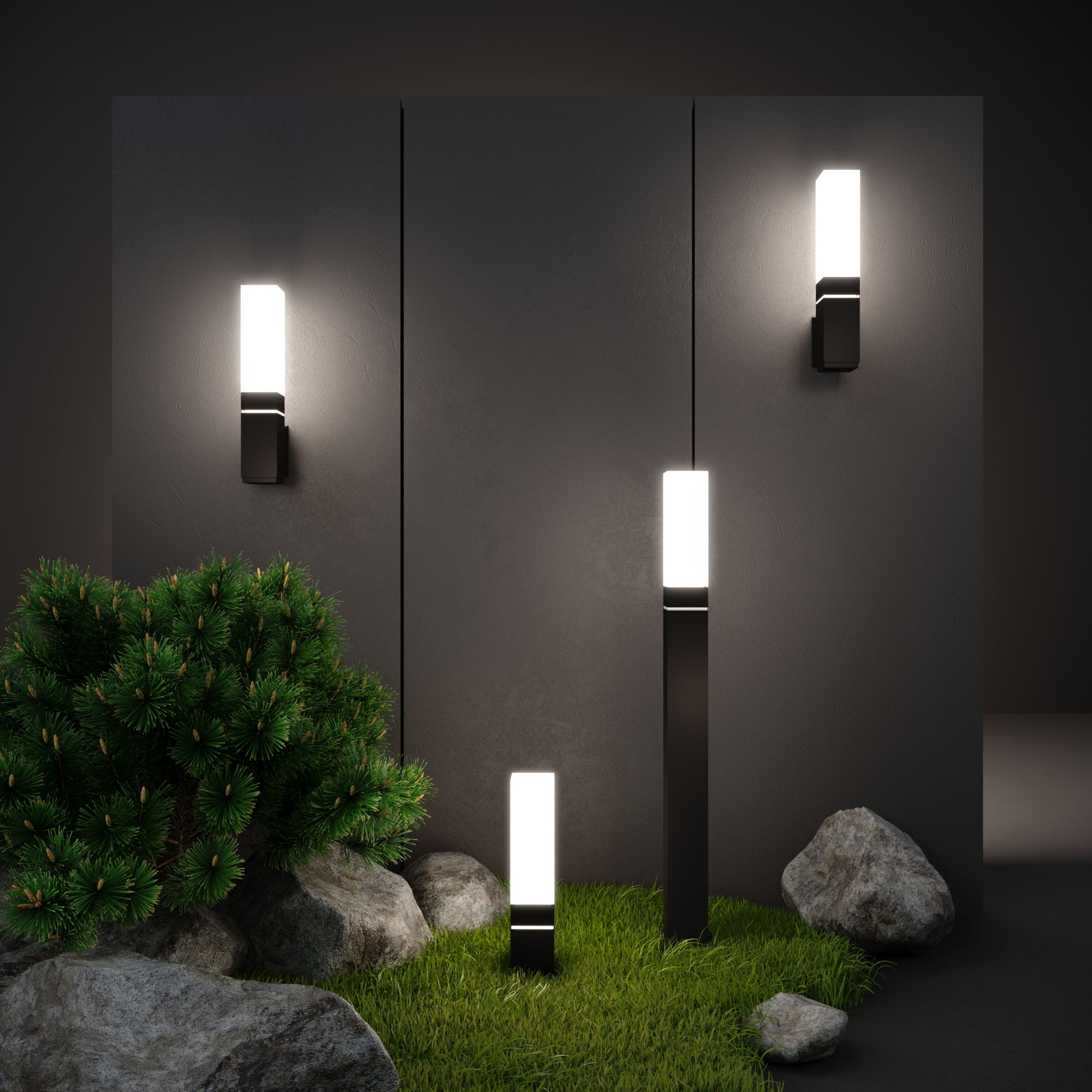 Светильник светодиодный уличный настенный Чёрный IP54 1534 TECHNO LED Elektrostandard - Фото 2