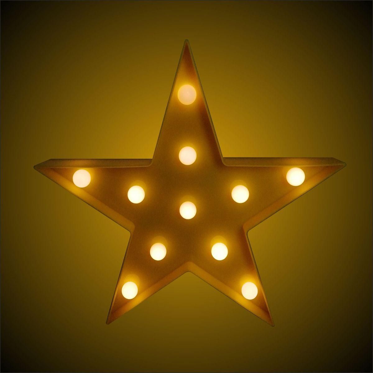 Ночник светодиодный "Звезда", 3 Вт, АБС-пластик, желтый, 170 г., 270*270*27 мм, ТБ - Фото 13