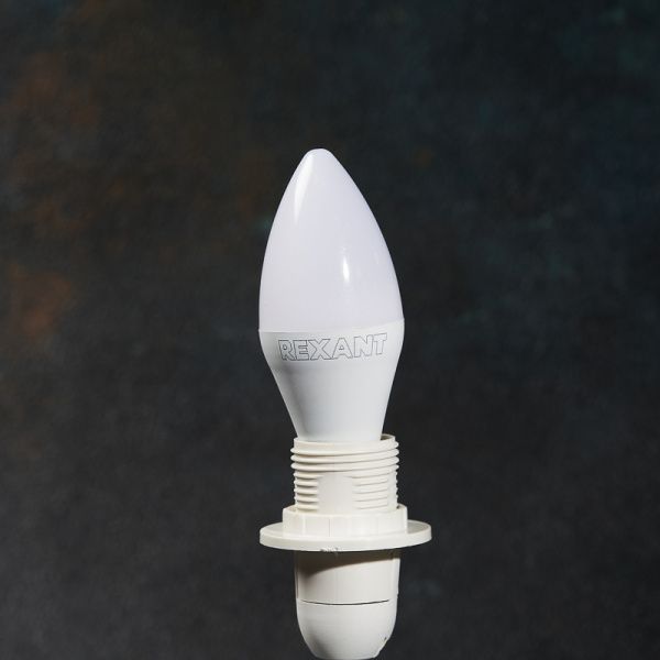 Лампа светодиодная Свеча (CN) 9,5Вт E14 903Лм 2700K теплый свет REXANT - Фото 3