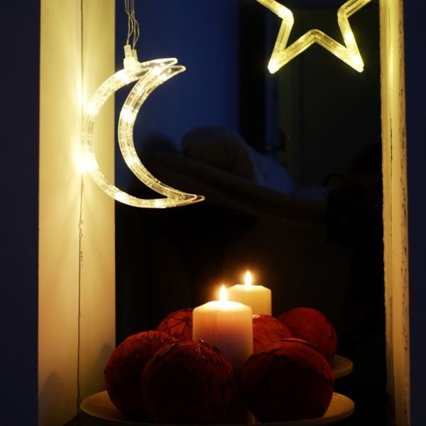 Фигура светодиодная Месяц на присоске с подвесом, цвет ТЕПЛЫЙ БЕЛЫЙ - Фото 9
