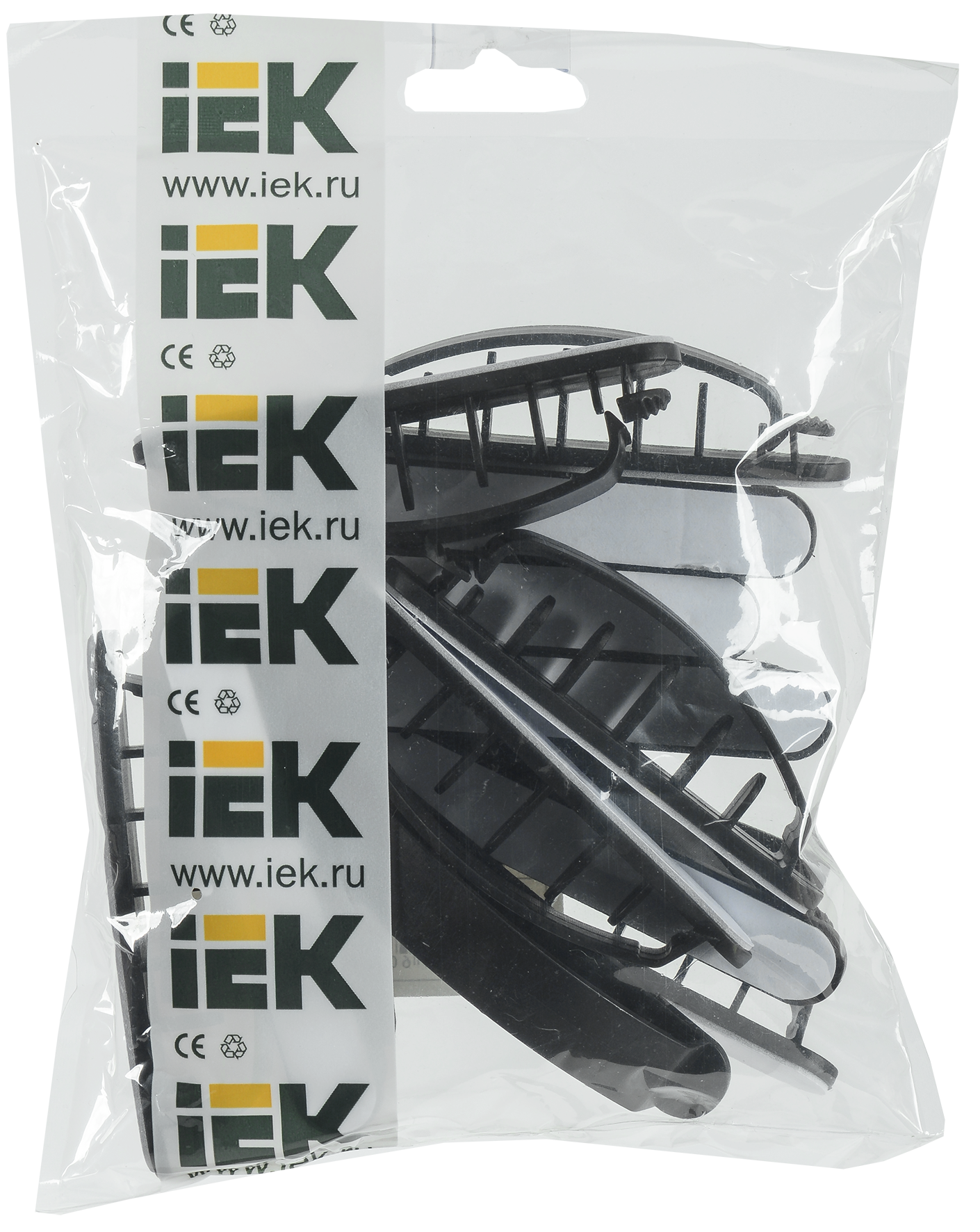 Клипса самоклеящаяся КС-5 черная (12шт)IEK - Фото 2