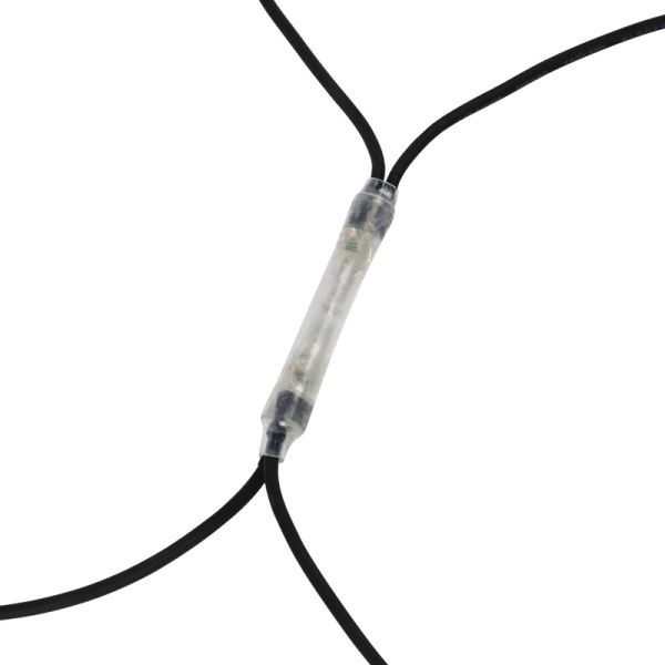Гирлянда Сеть 2x4м, черный КАУЧУК, 560 LED Белые (шнур питания в комплекте) - Фото 4