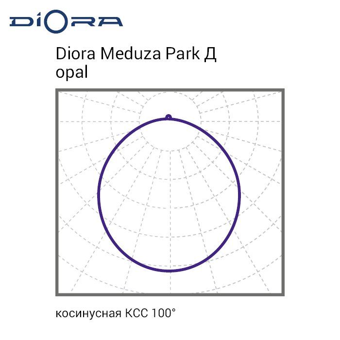 Светильник уличный Diora Meduza Park 40/4500 Д opal 4K IP66 - Фото 12