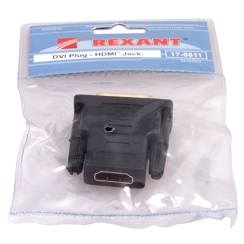 Переходник штекер DVI-I - гнездо HDMI REXANT - Фото 5
