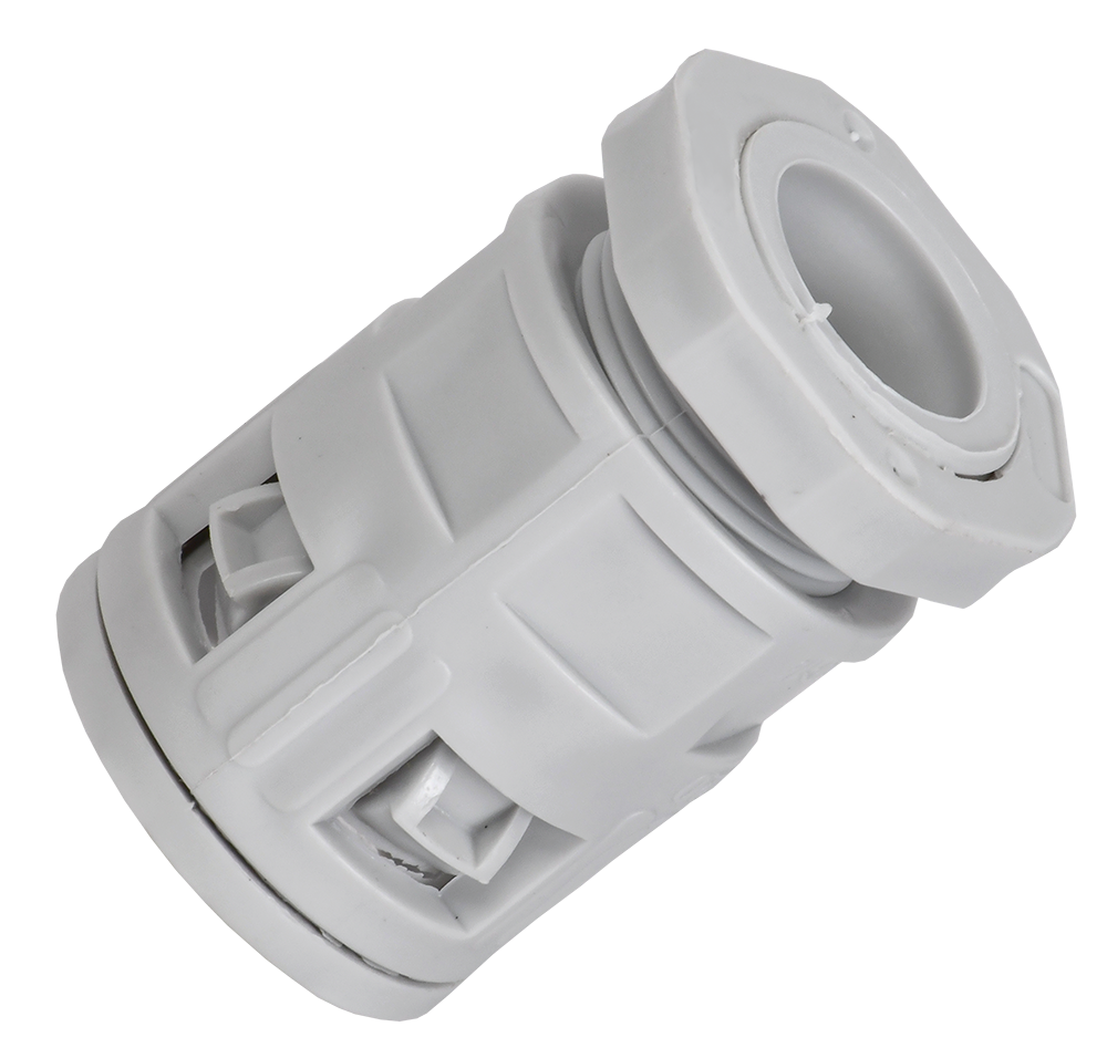 ELASTA Муфта вводная для гофрированных труб MVN20 IP40 серая IEK