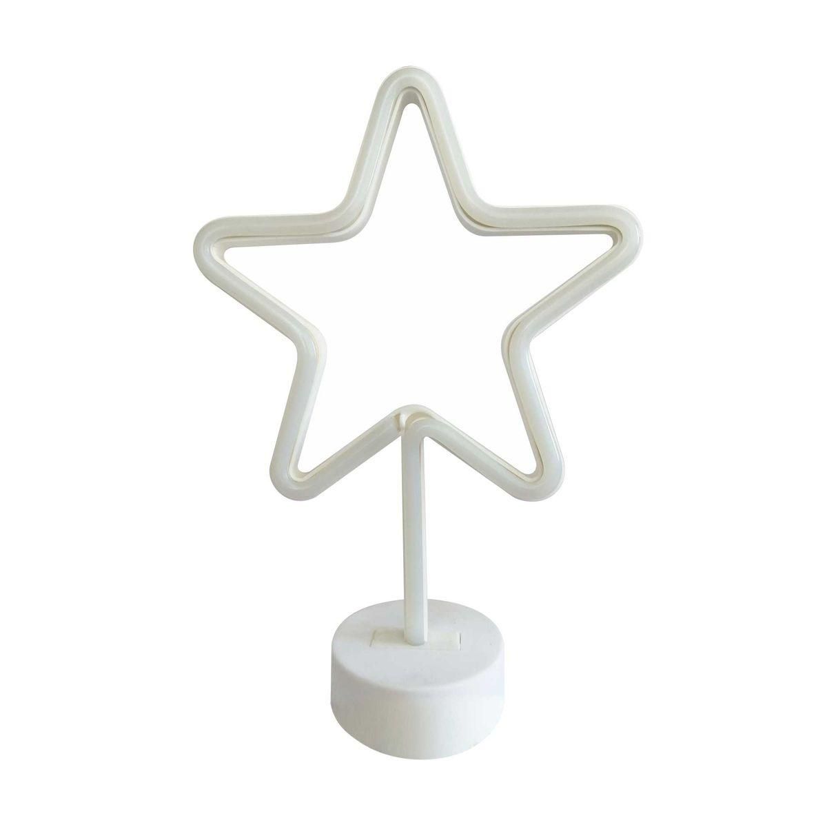 Светодиодный настольный неоновый светильник "Звезда", 3Вт, питание 3*АА, цвет свечения желтый - Фото 12