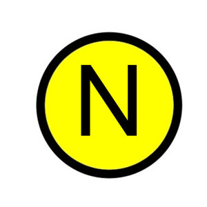 Наклейка "N" (d20мм.) EKF PROxima - Фото 2