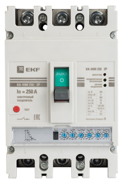 ВА-99М 630/630А 3P 65кА с электронным расцепителем EKF - Фото 2