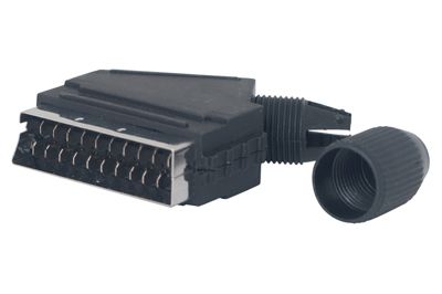 Разъем на кабель штекер SCART, пластик REXANT