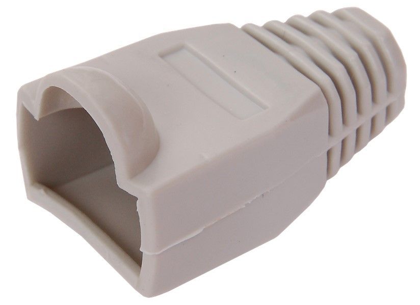 Колпачок изолирующий для разъемов RJ45, PVC, серый (50шт/уп) DEKRON DEK1303-0004