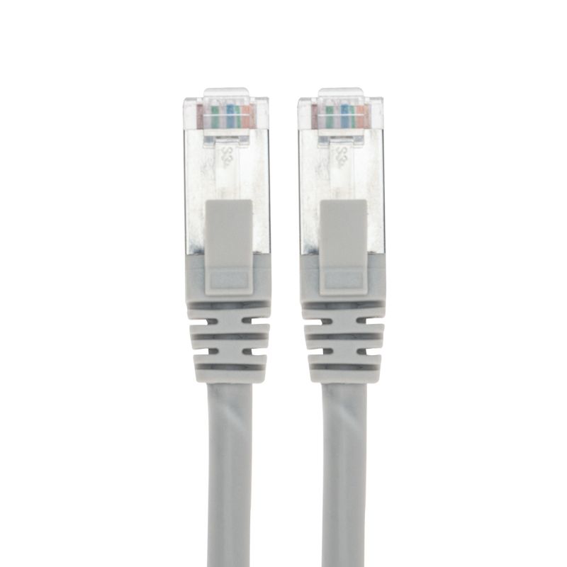 Патч-корд S/FTP, CAT 6A (10G), RJ45-RJ45, 28AWG, LSZH, серый, 7м REXANT - Фото 2