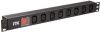 ITK PDU 8 розеток C13 с LED выключателем,1U, вх. С14, без шнура, алюминиевый профиль PH12-8C133