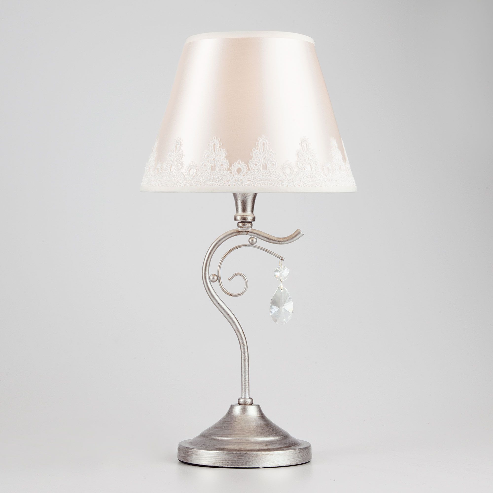 Классическая настольная лампа 01022/1 серебро Eurosvet - Фото 4