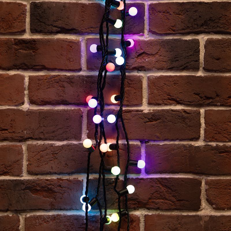 Гирлянда светодиодная Мультишарики Ø17,5мм 10м 100 LED RGB черный ПВХ IP65 медленная смена цвета 230В нужен блок 303-500 NEON-NIGHT 303-509-4
