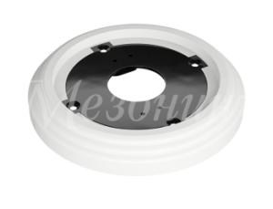 Рамка одноместная пластиковая, D 92x14 мм, цвет - белый, серия УСАДЬБА, ТМ МЕЗОНИНЪ GE30701-01