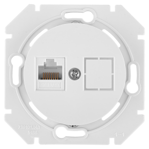 Розетка компьютерная скрытой установки (полимерный суппорт) РК18-6311 11561BY