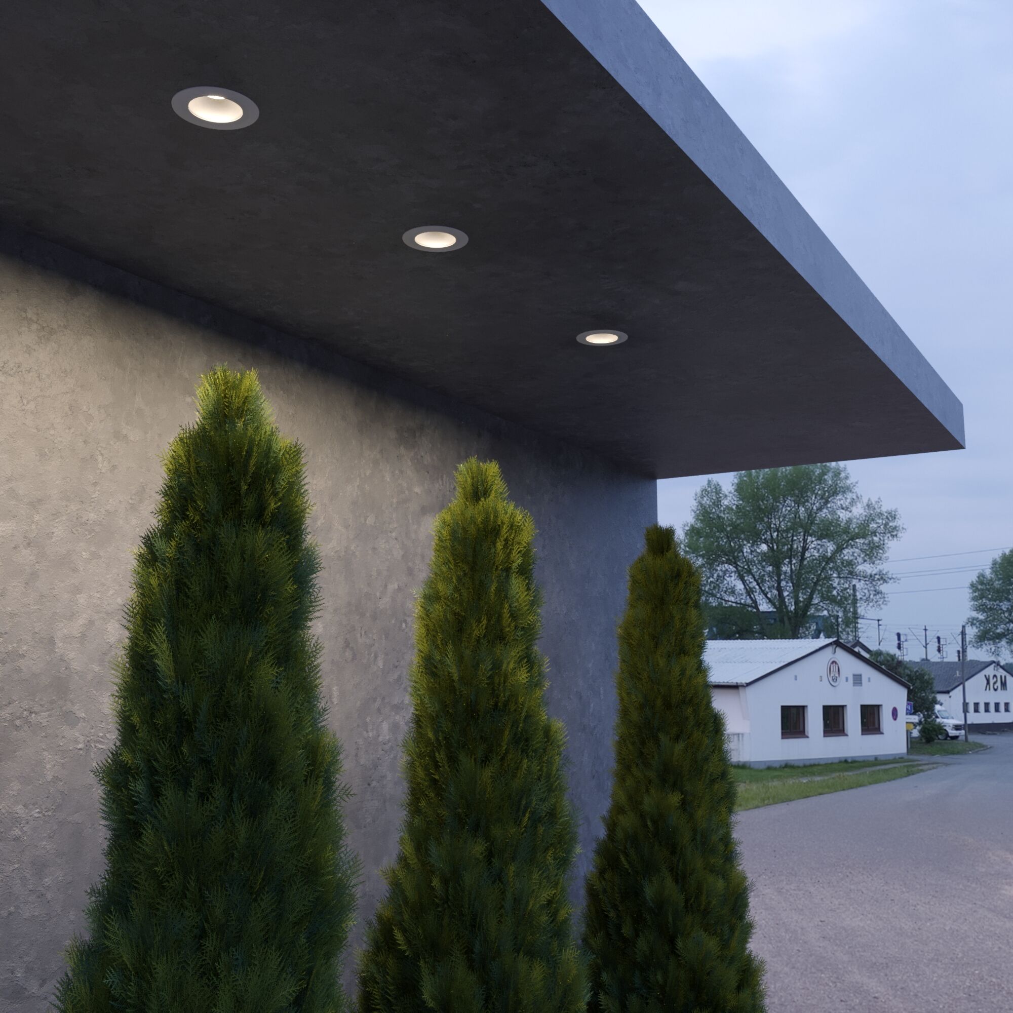 Светильник садово-парковый встраиваемый Light LED 3003 35128/U белый Elektrostandard для наружного освещения - Фото 2