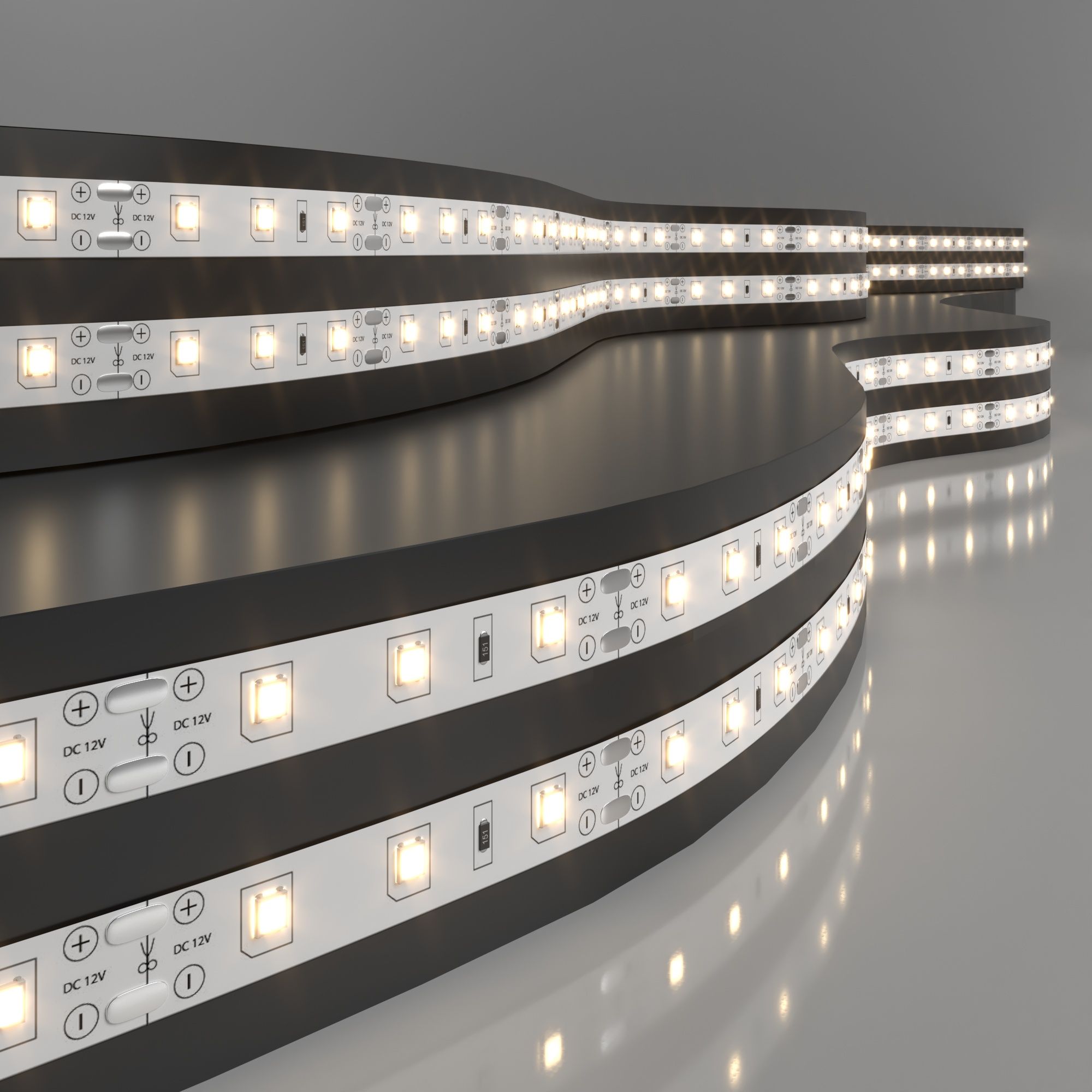 Лента светодиодная 12V 4,8W 60Led 2835 IP20 теплый белый, 5м Elektrostandard
