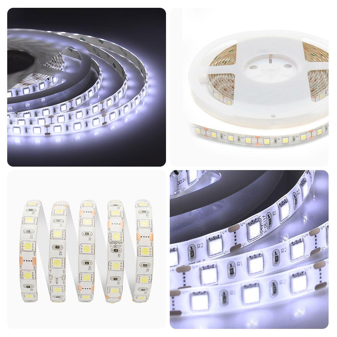 Лента светодиодная СТ smd5050 60д/м 12В 6500К IP65 5м Apeyron - Фото 8