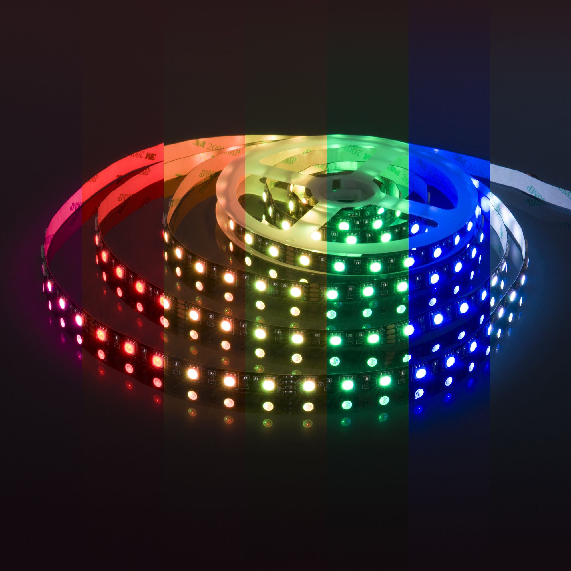 Лента светодиодная 24V 14,4W 60Led 5050 IP20 RGB, Black, 5м Elektrostandard - Фото 2