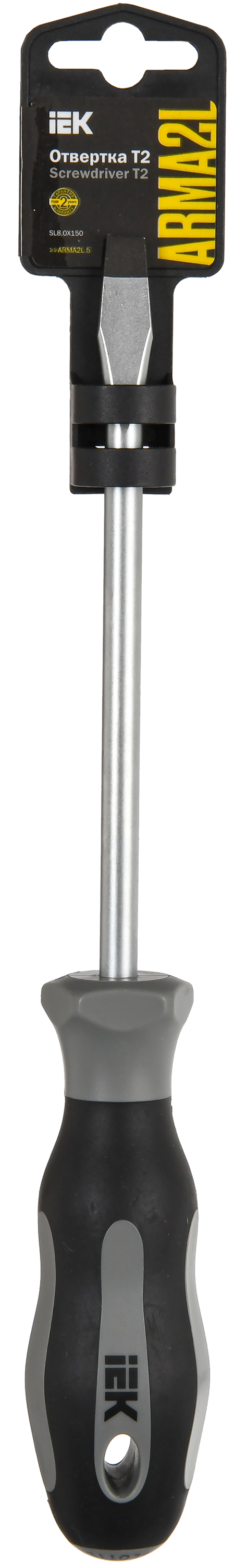 ARMA2L 5 Отвертка SL8,0х150 Т2 IEK - Фото 2