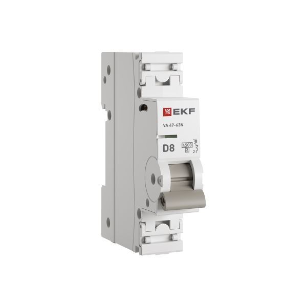 Авт. выкл. 1P 8А (D) 4,5kA ВА 47-63N EKF PROxima M634108D