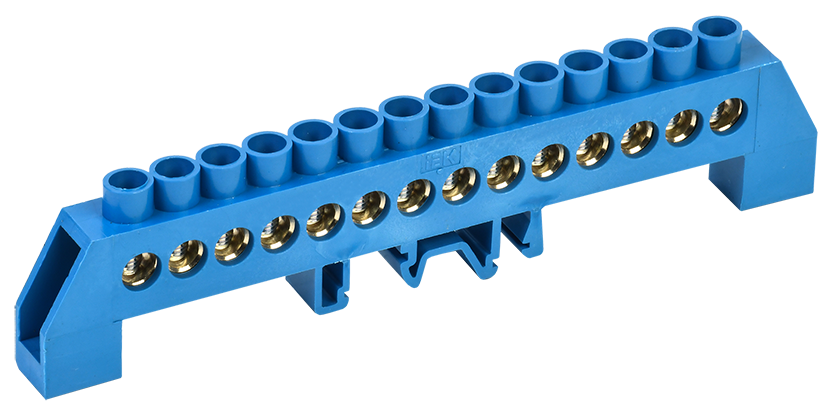 Шина N "ноль" в комбинированном DIN-изоляторе типа "Стойка" ШНИ-8х12-14-КС-С IEK