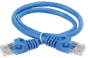 ITK Коммутационный шнур (патч-корд) кат.6 UTP PVC 5м синий PC03-C6U-5M