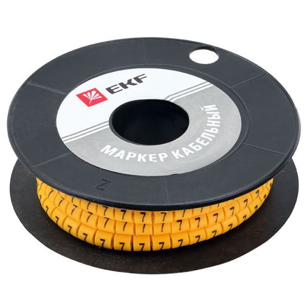 Маркер кабельный 6,0 мм2 "7" (350 шт.) (ЕС-3) EKF