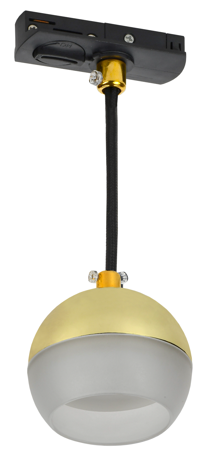 LIGHTING Светильник 4119 декоративный трековый подвесной под лампу GX53 золото IEK