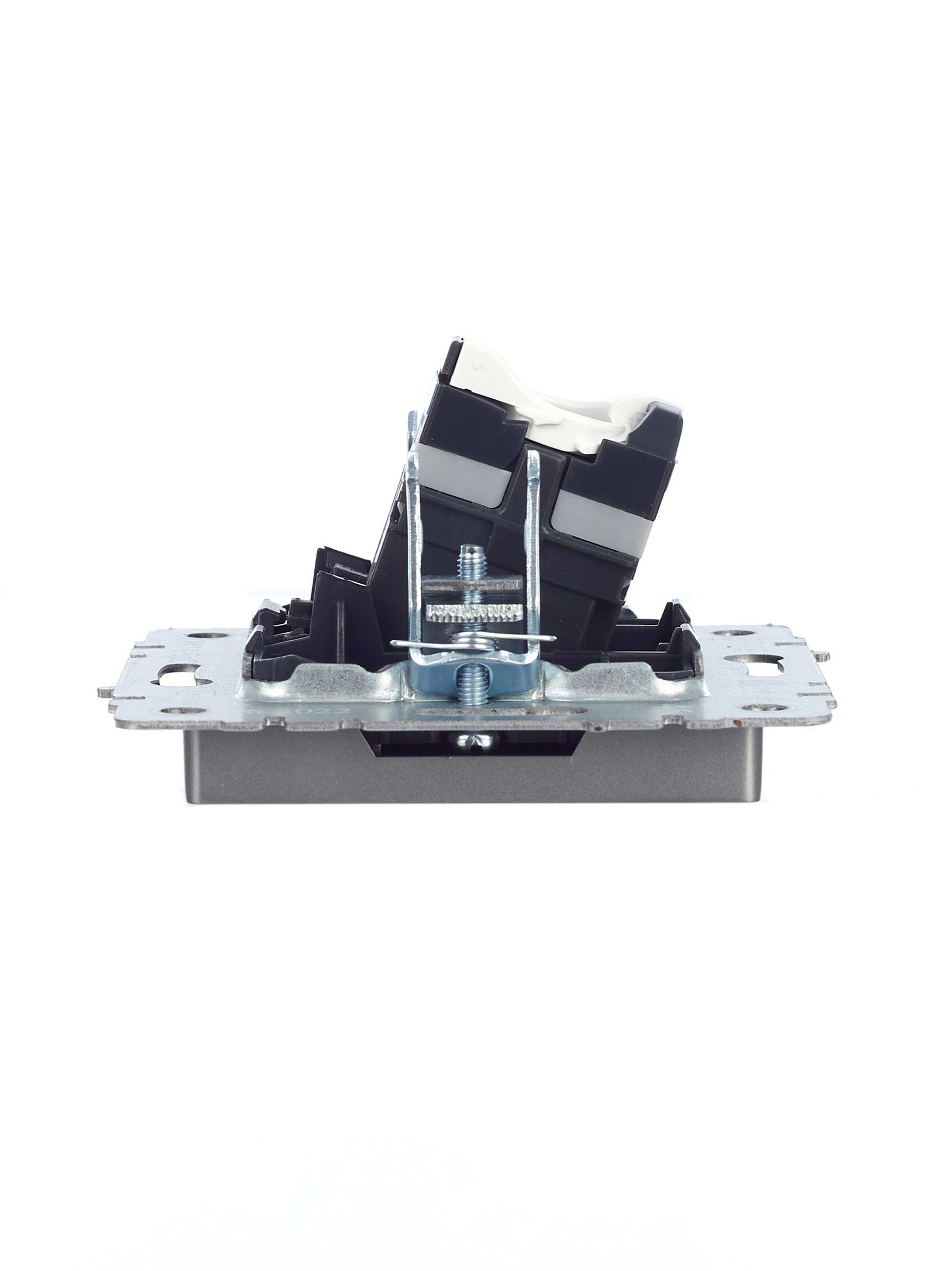 BRITE Розетка компьютерная RJ45 кат.5E РК10-БрС сталь IEK - Фото 4