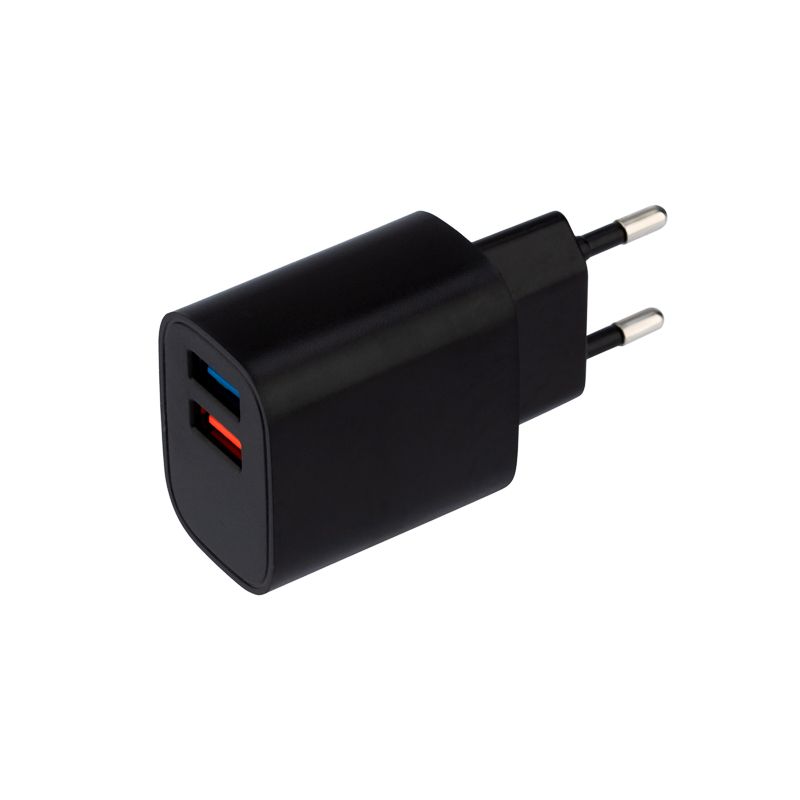 Сетевое зарядное устройство REXANT 2 x USB, 5V, 2.4 A, черное - Фото 2