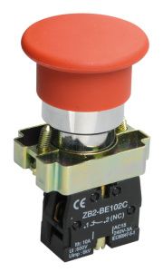 Кнопка управления LAY5-BC42"Грибок" без подсветки красная 1NC IEK BBG71-BC-K04