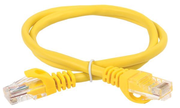 ITK Коммутационный шнур (патч-корд) кат.6 UTP PVC 2м желтый