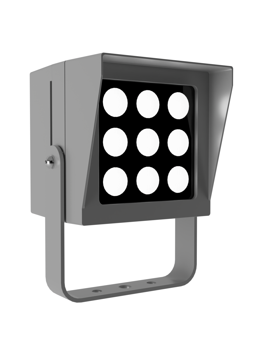 Светильник L-point 9/9/К8/850/04/A1-C1/230АС IP65 RAL7035 Муар LEDEL
