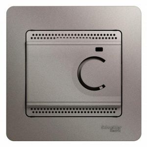 Термостат Glossa электронный для теплого пола с датчиком +5град.C +50град.C 10А в сборе платина SchE