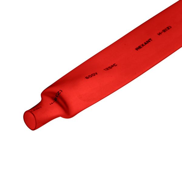 Трубка термоусаживаемая ТУТ нг 20,0/10,0мм, красная, упаковка 10 шт. по 1м REXANT