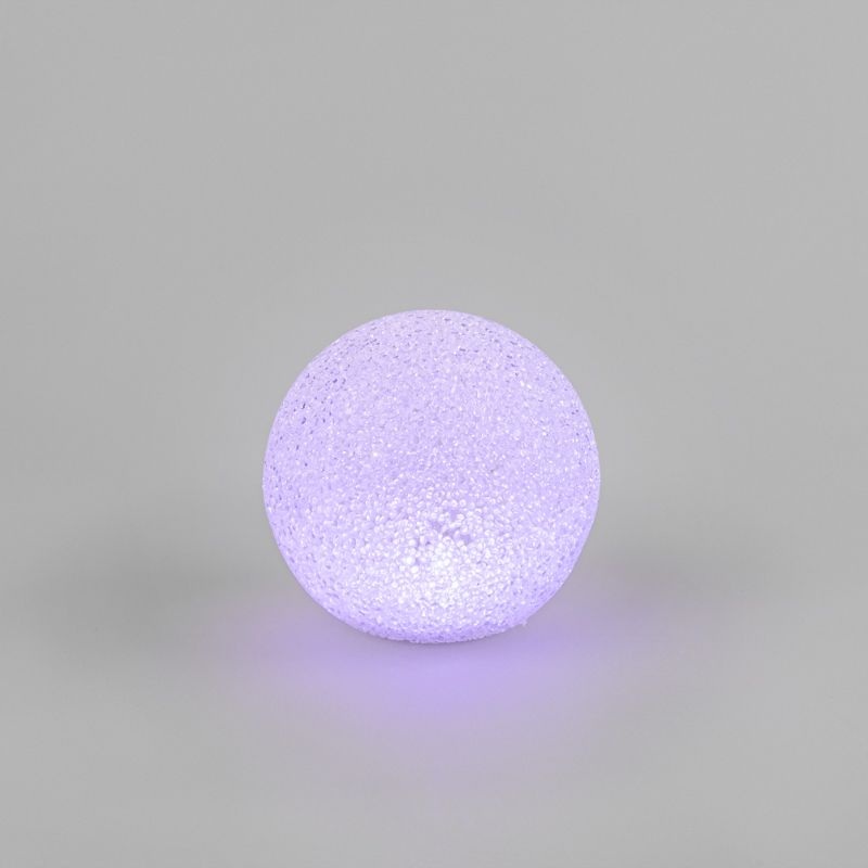 Фигура светодиодная Снежок RGB, 14 см