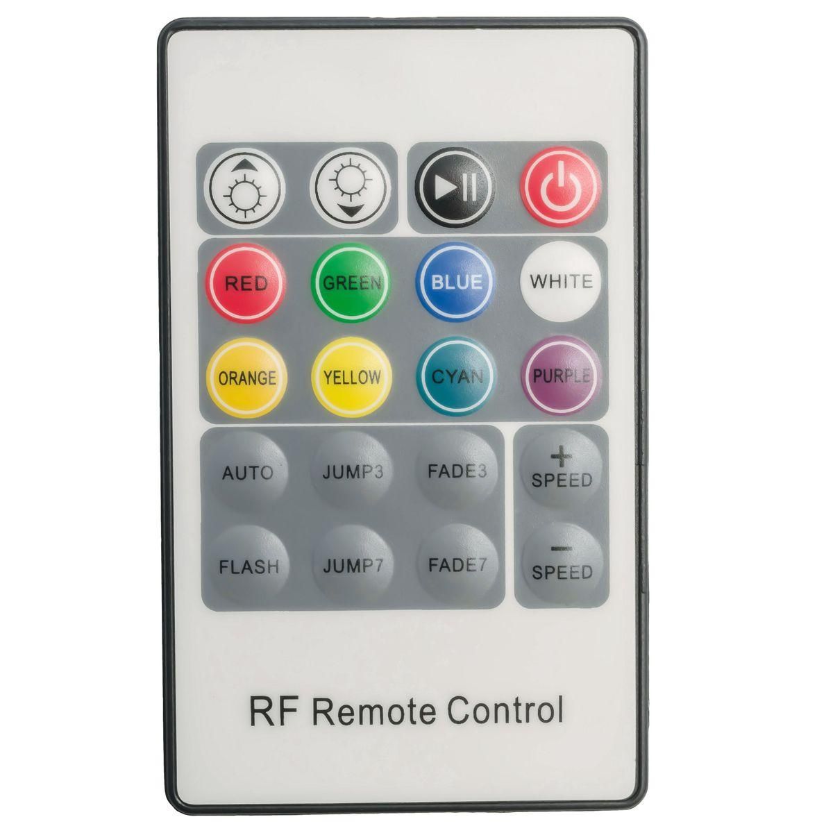 Мини-контроллер RGB 12/24В, 72/144Вт, 3 канала*2 А, RF, пульт кнопочный, РФ, размер 50*13*4мм - Фото 8