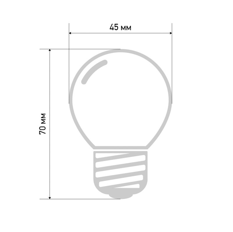 Лампа светодиодная, диаметр 45мм, E27, 5 LED, 2Вт, КРАСНЫЙ, 230В NEON-NIGHT - Фото 4