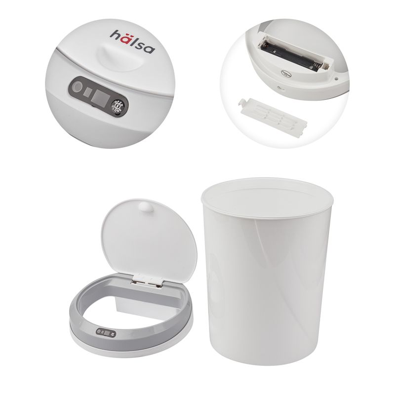 Мусорное ведро с датчиком движения круглое, 12л HALSA - Фото 3
