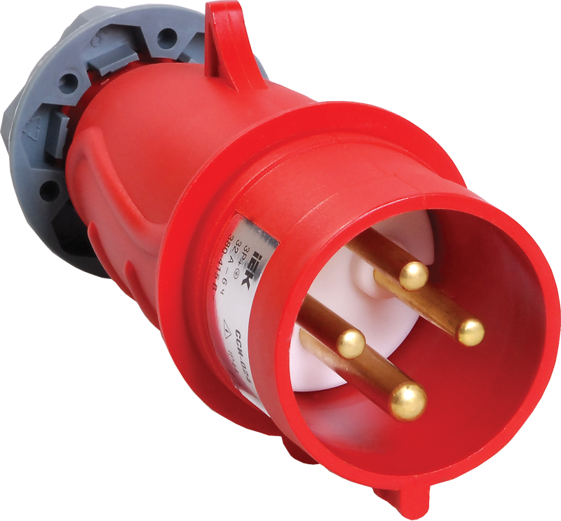 MAGNUM Вилка переносная ССИ-024 32А-6ч/380-415В 3P+PE IP44 IEK