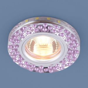 Светильник точечный с LED подсветкой 2194 MR16 SL/VL зеркальный/фиолетовый Elektrostandard