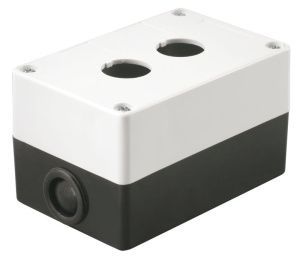 Корпус поста КП102 для кнопок управления 2 места белый IEK BKP10-2-K01