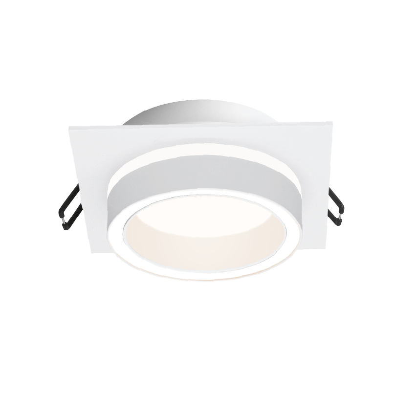 Встраиваемый cветильник WOLTA WDL-GX53/06W-S IP20 под лампу GX53 квадратный Белый LUCE 105x105x35 1/50 - Фото 3