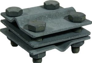 Зажим крестовидный прут-прут 3 пластины 55758_ОG