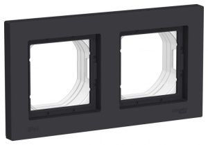 Рамка 2-м AtlasDesign Aqua IP44 карбон SE ATN441002 1324375