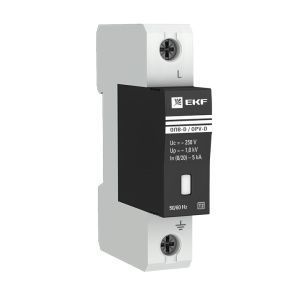 Ограничитель импульсных напряжений ОПВ-D/1P In 5кА 275В с сигн. EKF opv-d1