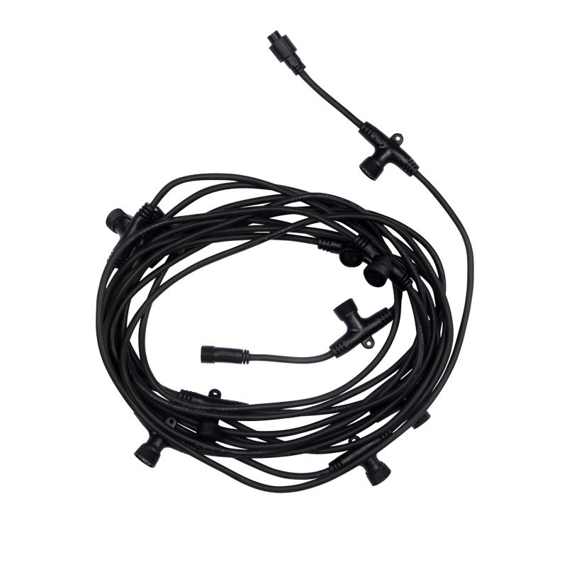 Гирлянда Тающие сосульки 24 В, комплект 10 шт. х 100 см, шаг 100 см, 960 LED, белый, соединяются, NE - Фото 4