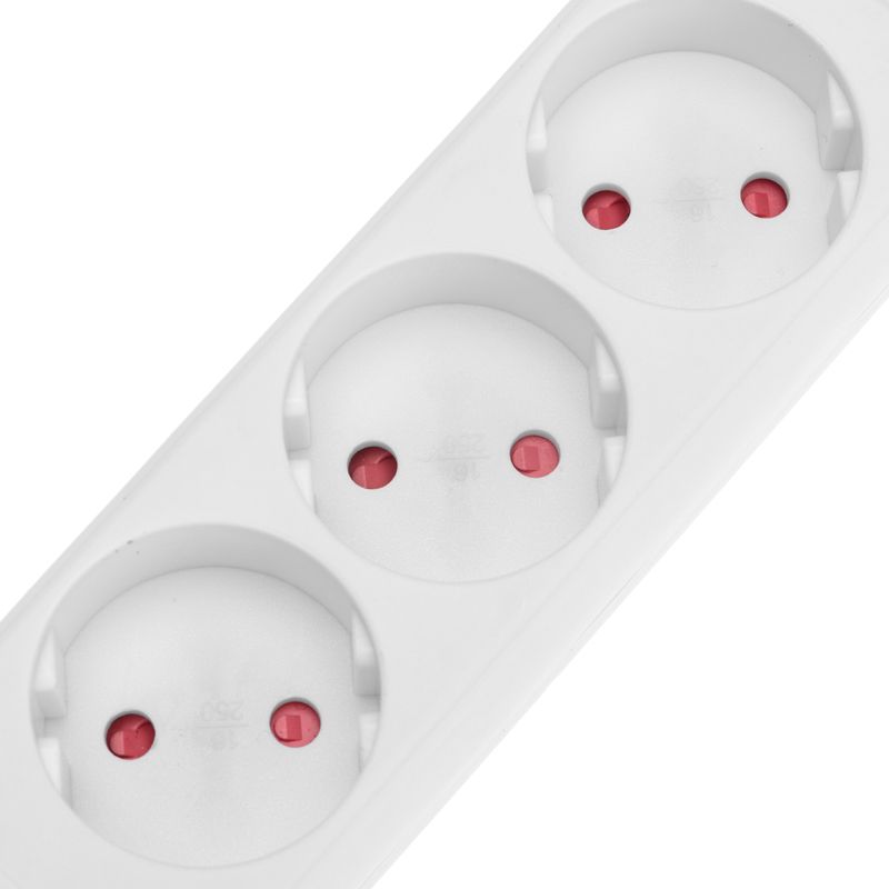 Удлинитель STANDARD 3 гнезда, 3м, 2х1,0мм², б/з, белый REXANT - Фото 3